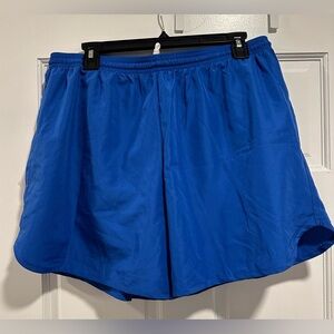 Mens A4 XL Royal Blue Athletic Running Shorts with brief liner NWOT